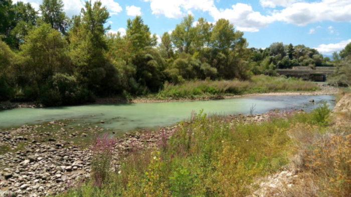 Lago di Serranella nell'oasi protetta del WWF