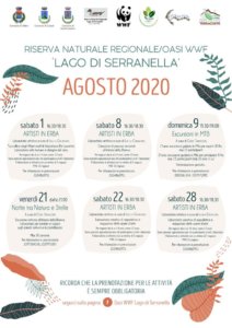calendario attività agosto Serranella